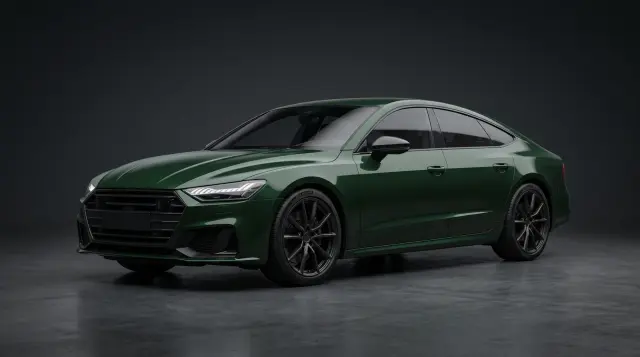 F8 Green car paint