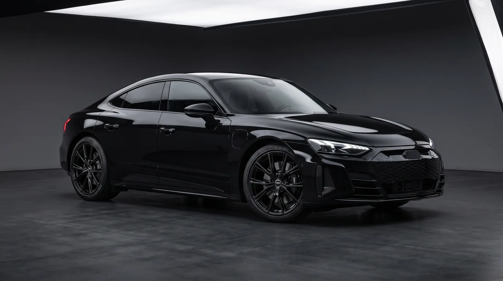 A car finished in Jet Black car paint