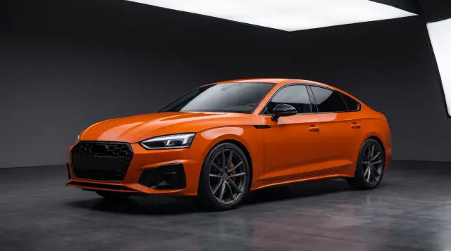 Orange car paint