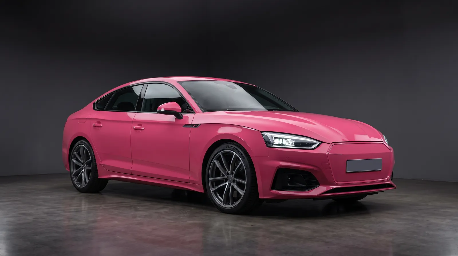 A car finished in Pink car paint