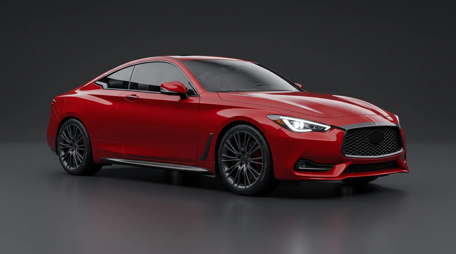 A car finished in Red car paint