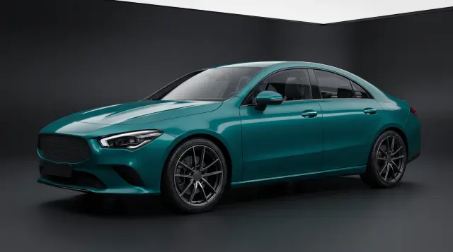 Teal car paint