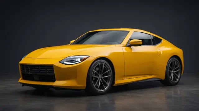 Yellow car paint